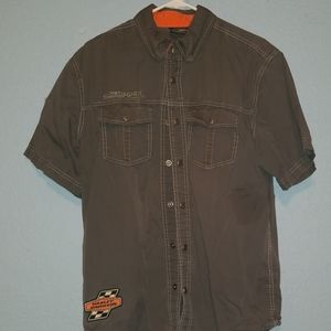 Harley Davidson short sleeve button down